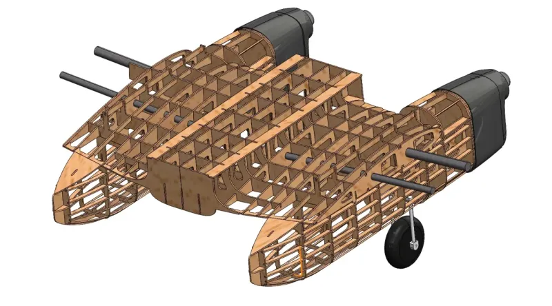 Caudron C640 Typhon 2690mm Lasercut Baukasten